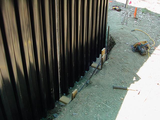 panel blocks  Panels hung and ready for concrete